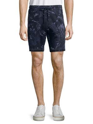 Michael Kors Palm-print Cotton Shorts