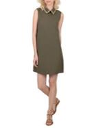 Molly Bracken Embellished Collar Shift Dress