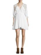 Free People Eyelet Fit-&-flare Dress