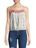 Free People Eternal Love Embroidered Cotton Top
