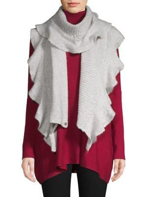 Lauren Ralph Lauren Flounced Ribbed-knit Scarf