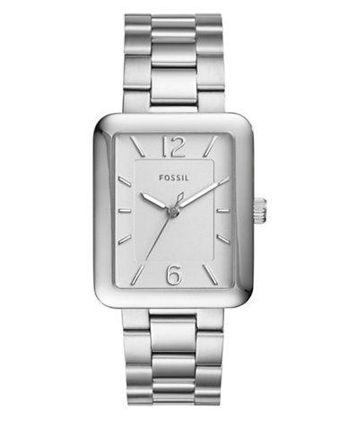 Fossil Atwater Rectangular Stainless Steel Bracelet Watch
