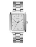 Fossil Atwater Rectangular Stainless Steel Bracelet Watch