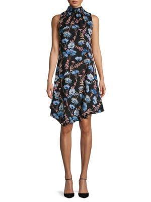 Ivanka Trump Sleeveless Mockneck Shift Dress