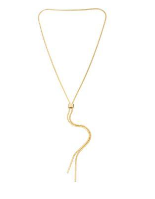 Kenneth Cole New York Abalone Goldtone Lariat Necklace