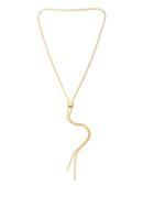 Kenneth Cole New York Abalone Goldtone Lariat Necklace