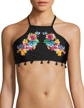 Pily Q Embroidered Tassel Top