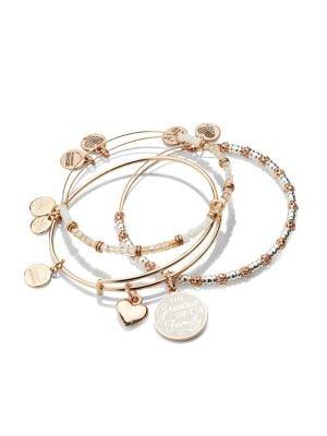 Alex And Ani Rose Goldtone Words Are Powerful Family Bracelets