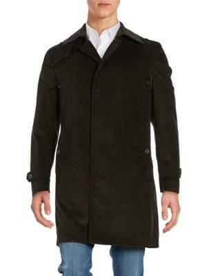 Tallia Orange Corduroy Trench Coat