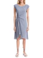 Max Studio Striped Knotted-front Dress
