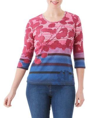 Olsen Pano Print Top