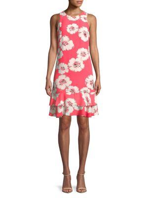 Ivanka Trump Flounce Hem Shift Dress