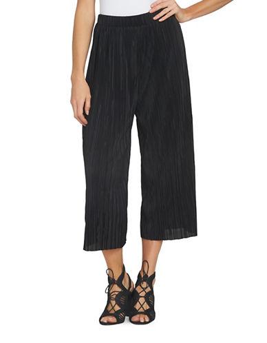 1 State Black Pleated Culottes