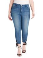 Jessica Simpson Kiss Me Lace-up Skinny Jeans