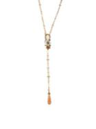 Lonna & Lilly Mother-of-pearl And Crystal Y Necklace