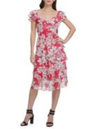 Donna Karan Floral A-line Dress