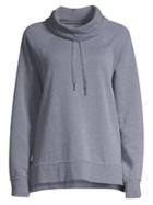 Calvin Klein Performance Cowl-neck Drawstring Zip-side Sweatshirt