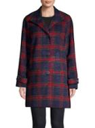 Jones New York Textured Plaid Coat