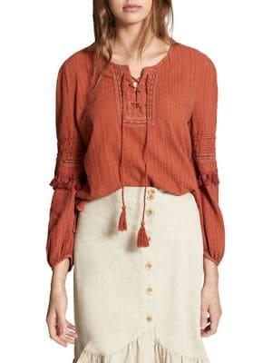 Sanctuary Rock Boho Cotton Top