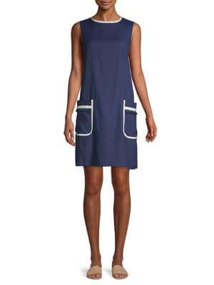 Marella Contrast-trimmed Shift Dress