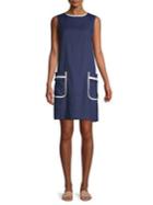 Marella Contrast-trimmed Shift Dress