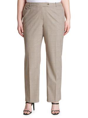 Calvin Klein Plus Modern Plaid Trousers