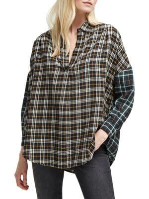 French Connection Este Plaid Cotton Shirt