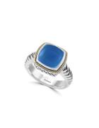 Effy Chalcedony, 18k Goldplated And Sterling Silver Ring