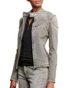 Lauren Ralph Lauren Petite Con Valexy Slim-fit Moto Jacket
