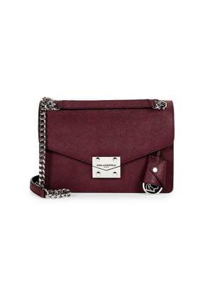 Karl Lagerfeld Paris Corinne Leather Shoulder Bag