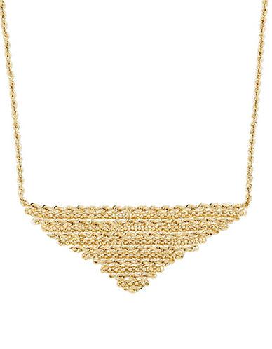 Lord & Taylor 14k Yellow Gold Triangle Necklace