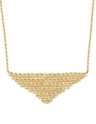Lord & Taylor 14k Yellow Gold Triangle Necklace
