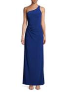 Adrianna Papell Draped One-shoulder Gown