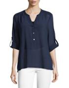 Tommy Bahama Textured Cotton Gauze Top