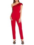 Adrianna Papell One-shoulder Top Fold Jumpsuit