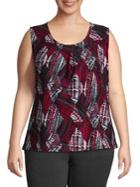 Nipon Boutique Plus Abstract-print Shell Top