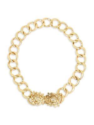 Miriam Haskell Goldtone Link Collar Necklace