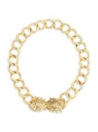 Miriam Haskell Goldtone Link Collar Necklace