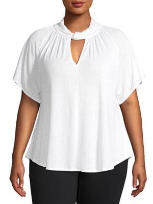 Rachel Rachel Roy Plus Gabriella Tie-neck Top