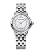 Raymond Weil Stainless Steel Tango Watch With Diamond Accents