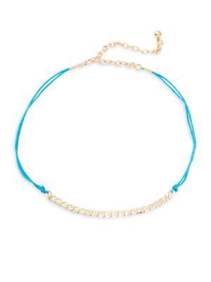 Design Lab Lord & Taylor Double Corded Chain-accented Collar Necklace
