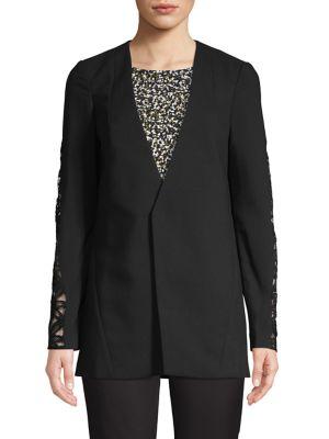 Cooper St Lace-trim Cotton-blend Jacket