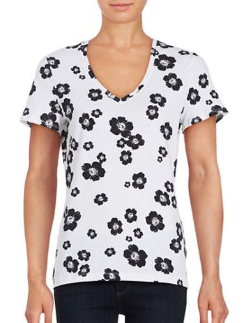 Lord & Taylor Wild Flowers T-shirt