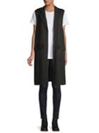 Jones New York Striped Drapey Vest