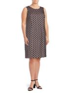 Nipon Boutique Plus Sleeveless Dotted Day Dress