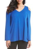 Karen Kane Cold-shoulder Bell-sleeve Jersey Top