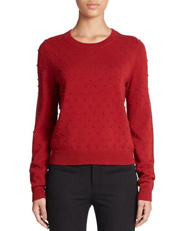 424 Fifth Textured-dot Pullover