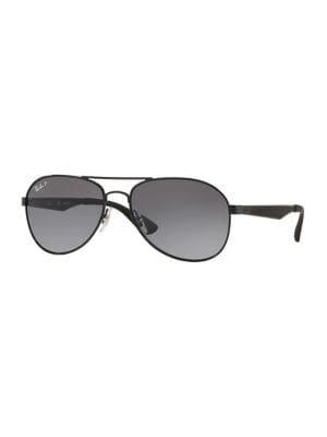 Ray-ban 61mm Pilot Aviator Polarized Sunglasses