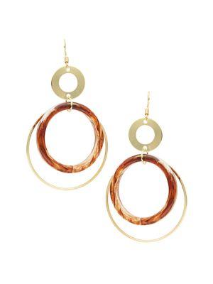 Design Lab Lord & Taylor Circles Drop Earrings