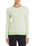 Lord & Taylor Striped Cashmere Sweater
